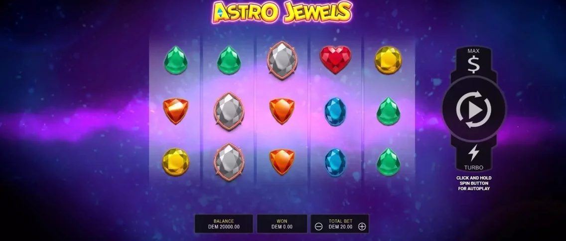 Snurra hjulen i Astro Jewels.