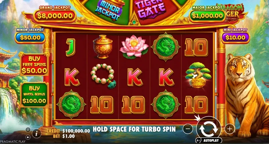 Spela Tiger Gate-slot